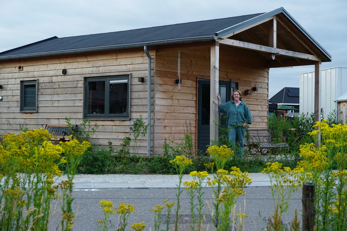 Silke voor haar tiny house